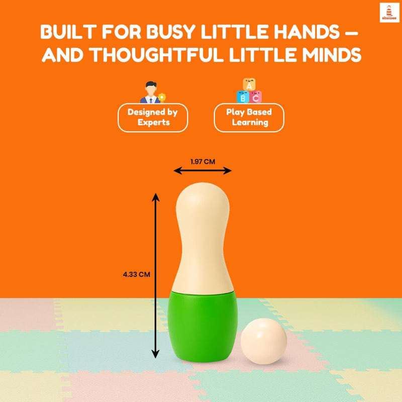 Mini Wooden Bowling Set